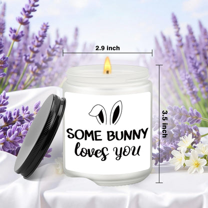 Some Bunny Loves You Happy Easter Gift for Her, Easter Gift for Him, Cute Candle Holiday Decoration, BFF Friend Gifts, Easterday Decor, Gifts for Mom, Easterday Bunny Basket Ideas, Scented Soy Candle