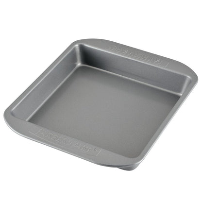 Farberware Nonstick Bakeware 9-Inch Square Cake Pan, Gray