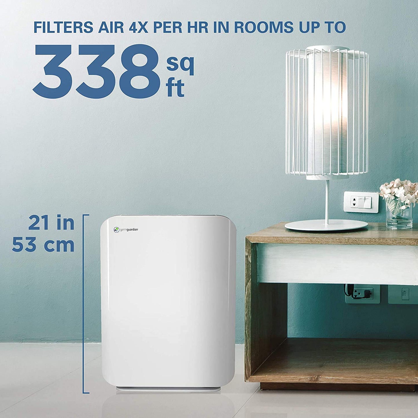 GermGuardian Air Purifier 4 in 1,High CADR True HEPA Filter with GermGuardian LB4000 Genuine UV-C Replacement Bulb