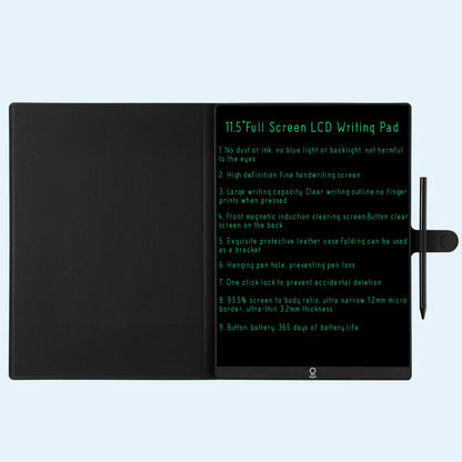 LCD Writing Tablet 11.5 Inch with Case, Bezel-Free Large Screen Graphics Drawing Tablet, Ultra-Slim 0.2in Reusable Digital Notepad for Adults, Electronic Writing Pad for Office Meeting Classroom Home