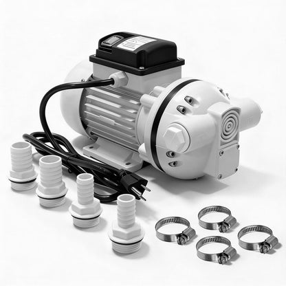 AC 110V-120V Diesel Exhaust Fluid Transfer Pump Self-Priming Electric Diaphragm DEF Pump for Urea, Oil, Water & Irrigation.Diaphragm Pumps with 400W, 10.6 GPM, 36ft Lift（White）