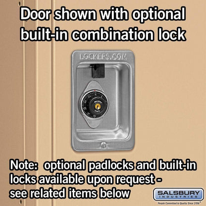 Salsbury Industries 63365TN-U Triple Tier 36-Inch Wide 6-Feet High 15-Inch Deep Unassembled Standard Metal Locker, Tan Brown