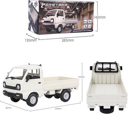 WPL D12 RC Truck 1/10 RC Crawler 2.4G Drift RC Cars Pickup with 3pcs Upgraded 1200mah Battery Remote Control Truck Crawler Full Scale RC Rock Crawler Off-Road wpl d12 RC Trucks