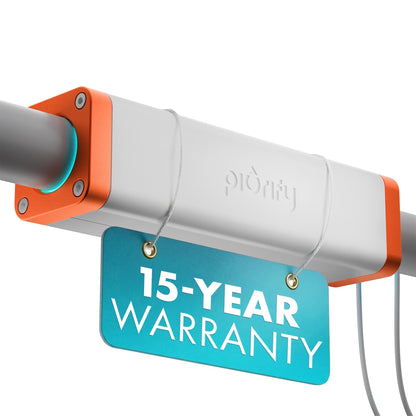PIURIFY Over-Pipe Whole House Electronic Water Descaler System | Moderate to High Water Hardness | UP to 15 GPG / 250 PPM | 168V High-Power | Salt-Free | Renter-Friendly | Zero Maintenance (Orange)