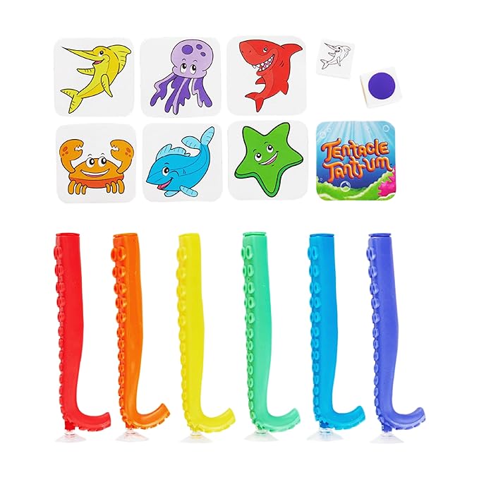 Continuum Games Tentacle Tantrum Fast-Paced Octopus Game of Matches and Squiddy Snatches | 2-6 Players 20-Minute Play Time Ages 3 and Up | Family Games for Kids and Adults