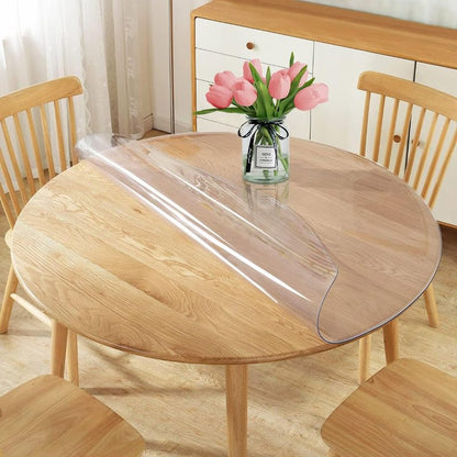 30X96 Inches Clear Table Protector Plastic Office Desk Mat Cover Pad Tablecloths Night Standing Sofa Protective Pad Table Cover Mat Transparent Vinyl Writing Desk Mat Kitchen Countertop Waterproof