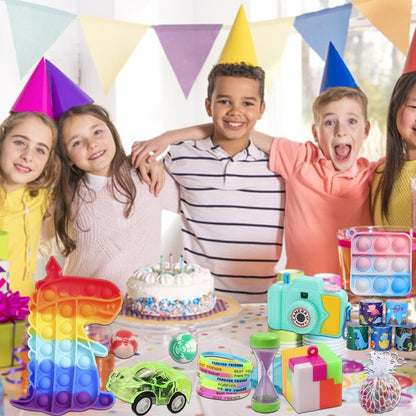 BILLFULL 1000 Pcs Party Favors for Kids, Fidget Toys Bulk, Birthday Gift Toys, Fidgets Stocking Stuffers, Treasure Box Party, Goodie Bag Carnival Prizes, Pinata Filler Stuffers Classroom