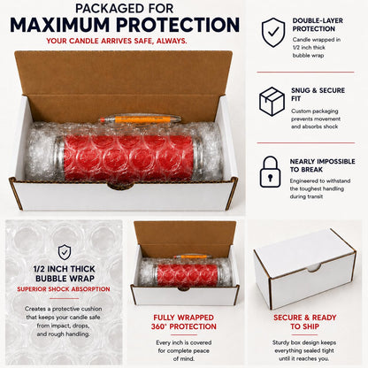 Red Passion Manifestation Candle Kit – 8" Ritual Prayer Candle with Intention Scrolls, Pencil & QR Guide for Passion, Confidence, Motivation & Strength