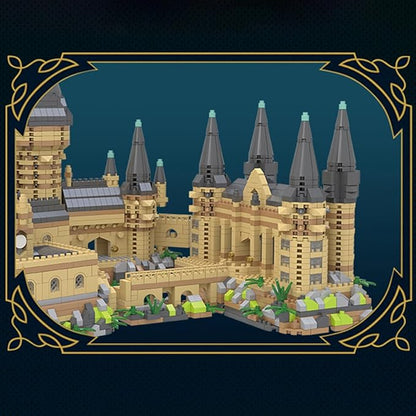 Architecture Harry Castle Micro Building Blocks Set (2929 Pieces) - Architectural Model Toys Gifts for Kid and Adult