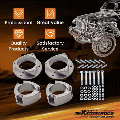 maXpeedingrods 3" Lift Kit for Subaru Forester 1998-2008 Impreza 2002-2007, Legacy Outback for Saab 92-X Strut Spacer Kit, Gray