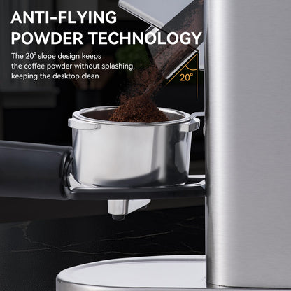 Olayks Conical Burr Coffee Grinder Electric with Electronic Timer, Anti-Static, Coffee Grinders for Home Use, Adjustable Conical Burr Mill with 48 Precise Settings for Espersso/Drip/French Press