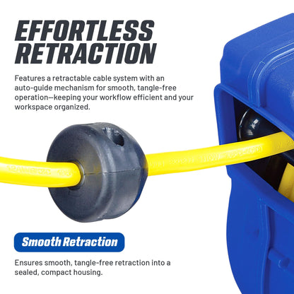 Goodyear Extension Cord Reels (12AWG x 40 FT (SJTOW Cable) w/LED Light-Up Tap)