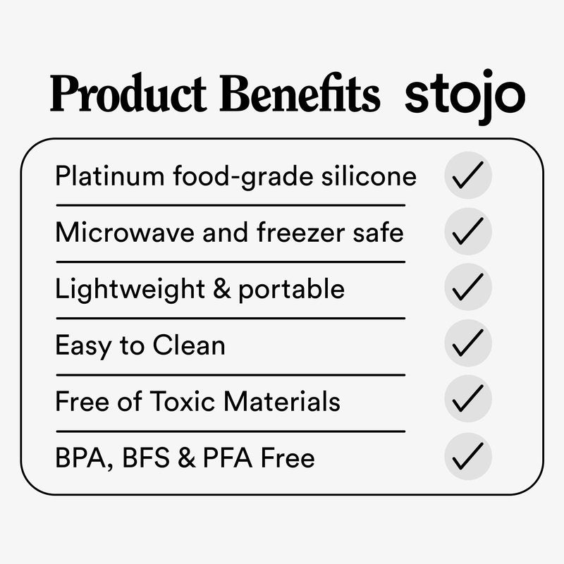 STOJO Collapsible Travel Cup - Reusable To-Go Pocket Size Silicone Bottle for Hot and Cold Drinks - Perfect for Camping - Microwave & Dishwasher Safe (Carnation, 16 Ounce (Pack of 1))