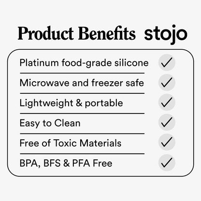 STOJO Collapsible Travel Cup - Reusable To-Go Pocket Size Silicone Bottle for Hot and Cold Drinks - Perfect for Camping - Microwave & Dishwasher Safe (Carnation, 16 Ounce (Pack of 1))