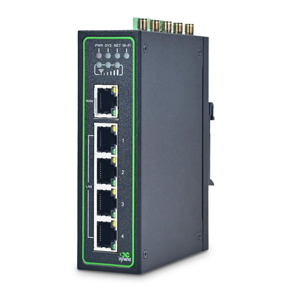 InHand Networks IR315 Industrial LTE Router (CAT 6) with GPS/GNSS,4G Mobile Gateway, Wi-Fi, Dual SIM & 4 Digital I/O – Secure VPN Travel Modem Compatible with Verizon/AT&T/T-Mobile for RV, Fleet & IoT