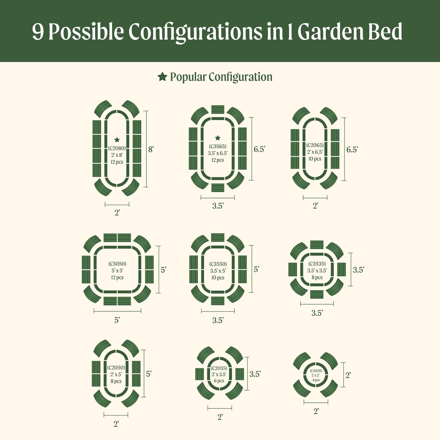 Vego garden Raised Garden Bed Kits, 17" Tall 9 in 1 8ft x 2ft Metal Raised Planter Bed Outdoor for Vegetables Flowers Ground Planter Box, Terra Cotta