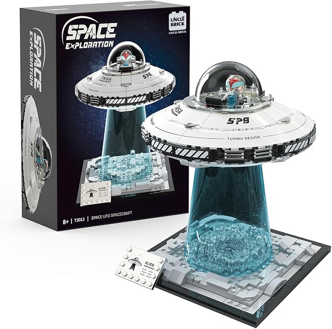 Space UFO Spaceship Building Sets Galaxy Interstellar Spaceship SetsCollection Creative Star Spaceship Building Kit for Animation Fansfor Boys and Gril Age 8-12