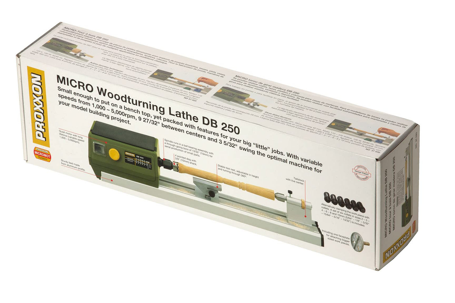 Proxxon 37020 DB 250 MICRO Woodturning Lathe