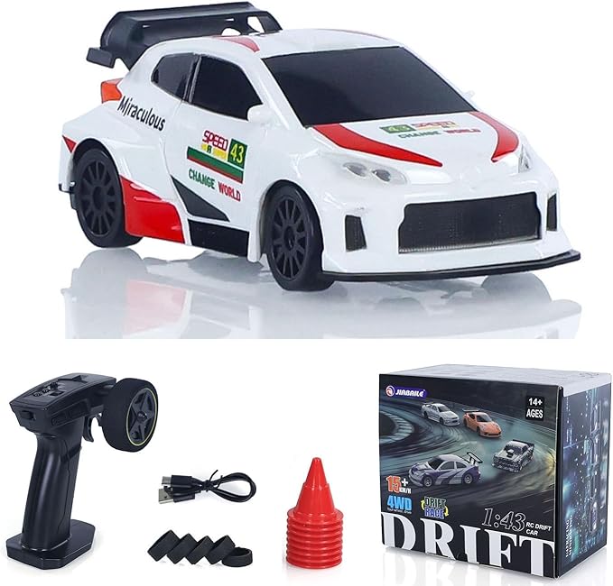 TOUCAN RC HOBBY 1/43 High Speed RC Racing Car Radio Controlled Drift Vehicle 4WD RTR Mini Model Toy 2.4G Radio Battery Gifts for Children