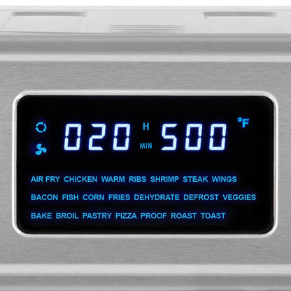 Kalorik MAXX Complete Air Fryer Oven Digital Controls 26-Quart Capacity 10-in-1 Countertop Cooker with 21 Presets, 15 Deluxe Accessories & 60-Recipe Hardcover Cookbook, 1700-Watts, Stainless Steel