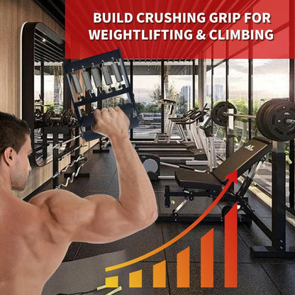Solid Metal Hand Grip Dynamometer Hand Grip Strength Tester 165lb Adjustable Grip Strength Trainer with 5 Heavy Duty Springs,Professional Forearm & Finger Exercise Equipment for Athletes,Gym & Home Workouts