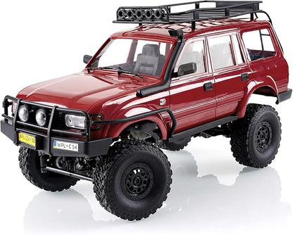 ARRIS 1/16 LC80 RC Crawler WPL C54-1 RC Rock Crawler 4x4 4WD Off Road RC Truck 2.4Ghz RTF Remote Control Car with Upgraded Chassis and Proportional Steering for Adults Hobby Vehicle