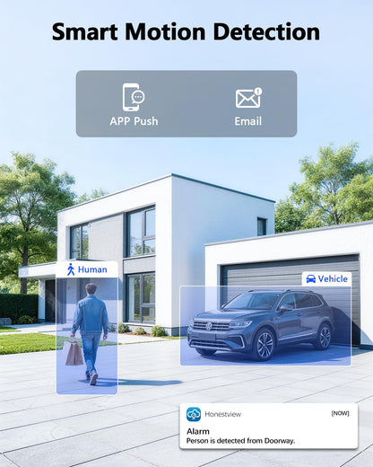 【90ft Super Night Vision】 3K Outdoor Wired Security Camera System, Home Video Surveillance Systems, CCTV Surveillance DVR Kits