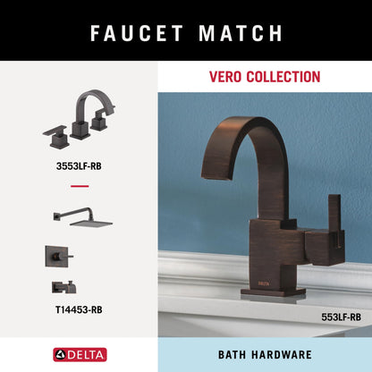 Delta Double Towel Hook for Bathroom or Kitchen| Venetian Bronze | Vero Accessories