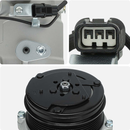 AISIN AFTERMARKET ACCH-00040 Air Conditioner AC Compressor - Compatible with Honda CR-V 2007-2011 2.4L, Acura RDX 2007-2012 2.3L - with 7-Pulley Groove, with Clutch