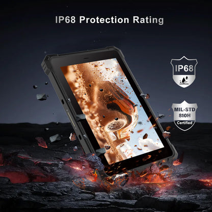 CENAVA Rugged Tablet W10N,10.1 Inch Windows 11 Pro,8GB+128GB,Intel N5100,IP68 Waterproof,700nit Sunlight Readable,4G,LTE,GPS,WiFi 6 Heavy Duty Industrial Outdoor Work Tablet PC