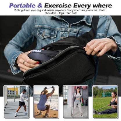 Resistance Band Pull Up Assistance Bands,Set of 5 Resistance Heavy Duty Exercise Stretch Fitness Bands for Stretching Power Lifting Workout Training with Instruction Guide (Black Set of 5)