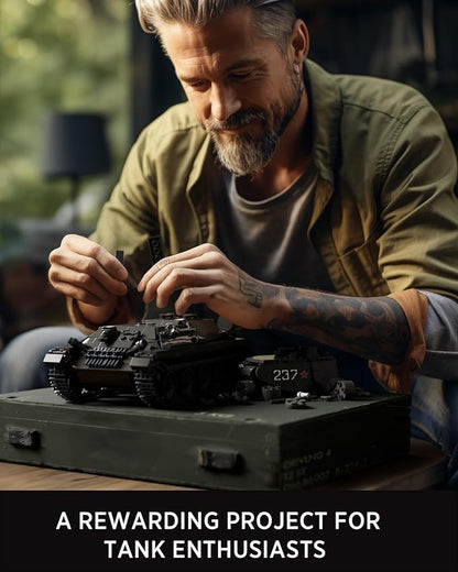 Nifeliz T34/85 Tank WW2 Military Tank Building Set for Adults Collectible Army Model to Build and Display Gift Ideal for Military Fans (818 PCS NF10270)