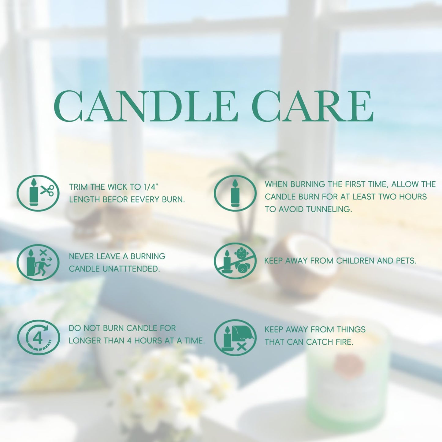 California Coast Candle Set - 2 Packs, Ocean Breeze Scented Jar Candles for Home Fragrance, Beach Scented Soy Wax Luxury Candles for Air Freshening, Vacation Scent & Refreshing Housewarming Gift