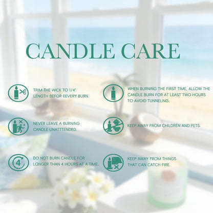 California Coast Candle Set - 2 Packs, Ocean Breeze Scented Jar Candles for Home Fragrance, Beach Scented Soy Wax Luxury Candles for Air Freshening, Vacation Scent & Refreshing Housewarming Gift
