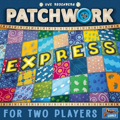 Patchwork Express Board Game - Fast-Paced Two-Player Quilting Strategy Game! Interactive Puzzle Game for Kids &amp Adults Ages 6+ 2 Players 20 Minute Playtime Made by Lookout Games