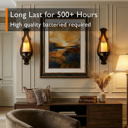 Homemory 3"x5" Flameless Candles, Outdoor Waterproof, Battery Operated LED Pillar Candles with Remote Control and Timer, Plastic, Long Lasting