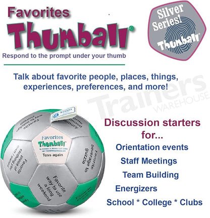 Trainers Warehouse 6 Thumball Collection 32 Prompts for Conversation Team Building Relationship and Training