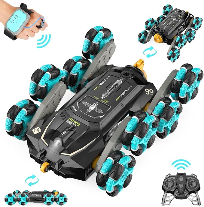 8WD Gesture Sensing RC Stunt Cars - Toys Gifts for Kids 8 9 10 11 12 Year Old Boys Girls2.4Ghz Remote Control CarsTransform Drift Off Road Vehicle for Children Birthday Presents