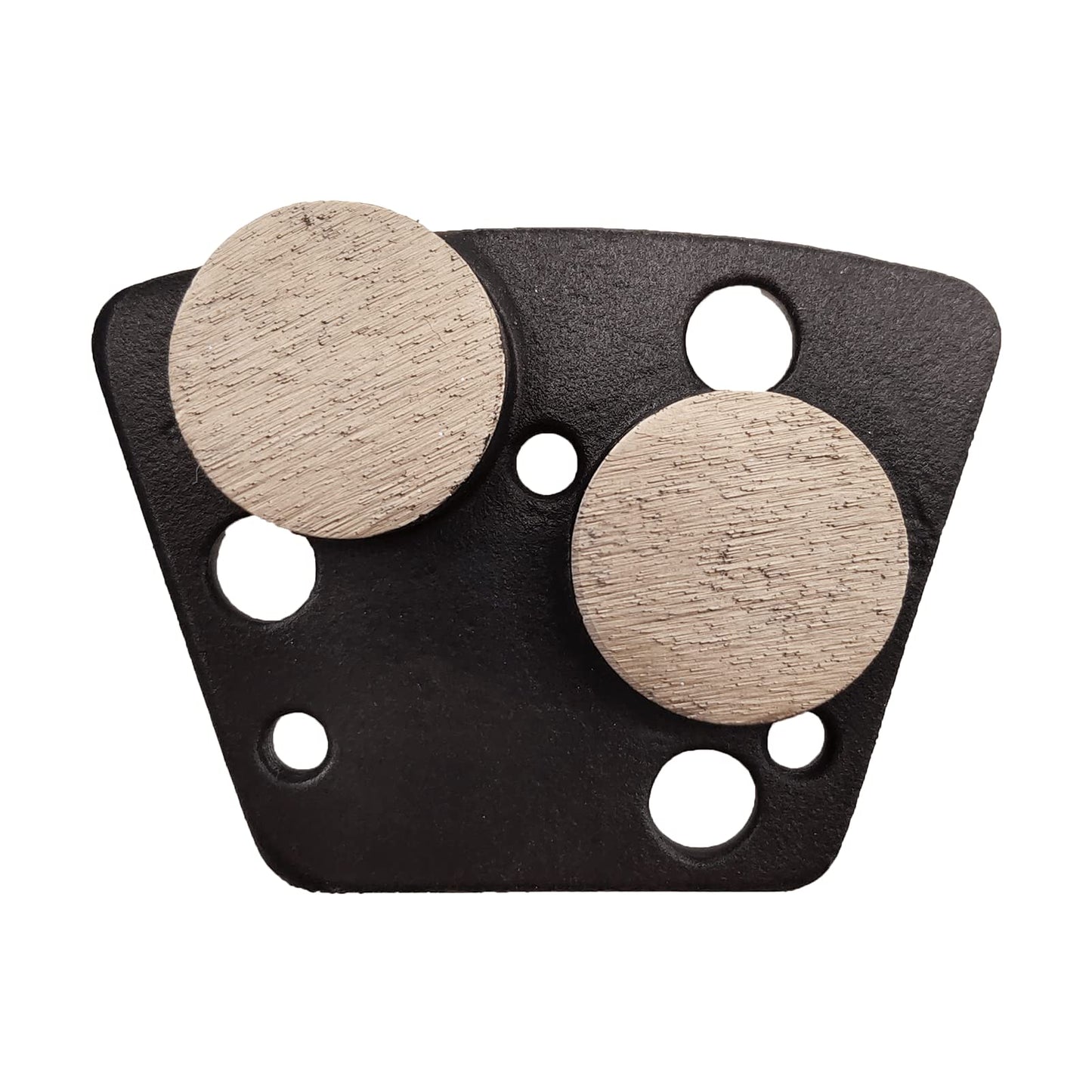 9 Pcs Pro Trapezoid Diamond Grinding Shoes Hard Bond for Soft Floor (Grit Optional), for Blastrac Or Other Common Floor Grinding Machine (150 Grit - 2 Round Button Segment H Bond for Soft Floor)
