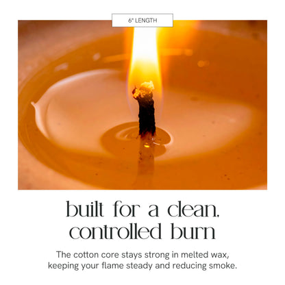 EAP Innovations Cotton Core Candle Making Wicks 6", Ideal for Votives, Pillars, and Containers, All-Fiber Wicks for Candle Making, Steady and Clean Burn, Size 51-36-18C, Pack of 100