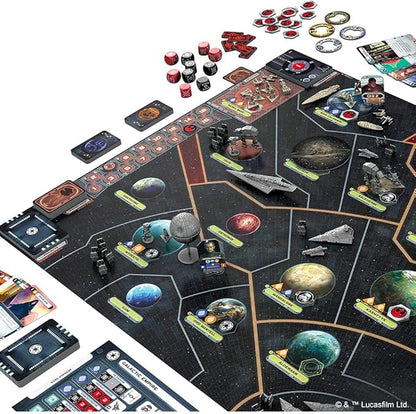 Asmodee Star Wars: Rebellion Board Game - Epic Galactic Empire vs Rebel Alliance Conflict Tabletop Miniatures Strategy Game for Adults Ages 14+ 2-4 Players 3 Hour Playtime
