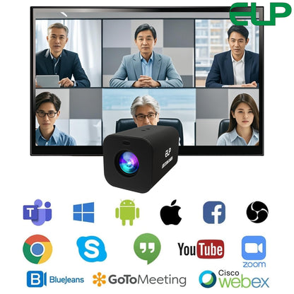 ELP 21X Zoom 4K 30fps USB Camera 1080P 60fps HDMI USB Webcam Autofocus Manual Focus PC Web Cam H.265 H.264 High Speed Web_Camera for Church Streaming Video Conference (21X Zoom)