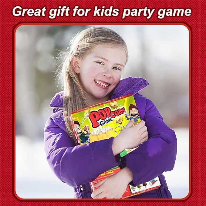 Kids Board Games for Family Night Party Games Who get’s Most Popcorn Board Game for Adults and Kids 8-12 2-4 PlayersEaster's Day Halloween Christmas Party Game