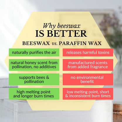 Big Dipper Wax Works 100% Pure Beeswax Pillar Candles (1 Pack) – 2" x 4.75" Handmade in USA, Long Burning Clean Soot-Free, Natural Honey Aroma, Eco-Friendly Cotton Wick, Home Décor & Meditation