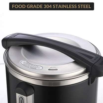 MOVECOM 120 Cups Coffee Urn Hot Water Urn,18L/4.8 Gal Large Stainless Steel Commercial Coffee Maker with Double Wall Insulation, Electric Hot Beverage Dispenser for Buffet Party Catering,Weddings