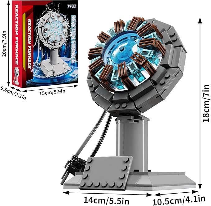 Arc Reactor Building Block Set A Model Toy Proof That Tony Has A HeartA Gift for Adults and Children