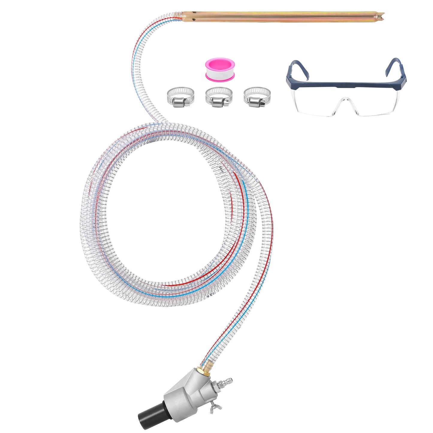 RIDGE WASHER Pressure Washer Sandblasting Kit, Dustless-Wet Sand Blaster for Pressure Washers, 5000 PSI, 8.0 GPM, 1/4 Inch Quick Connect
