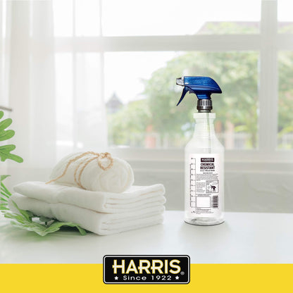HARRIS 100% Chemically Resistant Professional Spray Bottles, 32oz (12-Pack)