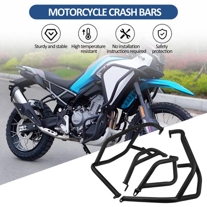 XIDAODIT Motorcycle Center Stand Kickstand and Highway Crash Bars Engine Guard Set for CFMOTO 450MT 450 MT MT450 IBEX 450 2024-2025