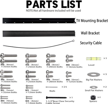 No Stud TV Wall Mount by [Brand Name] - Easy Install Drywall Hanger for 12-55 Inch TVs Up to 99 lbs | No Damage, No Drill